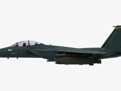 8K Textures F-15E Low-poly 3D model