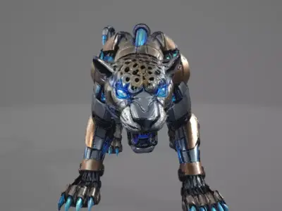  Robotic Panther - High Poly  3D model