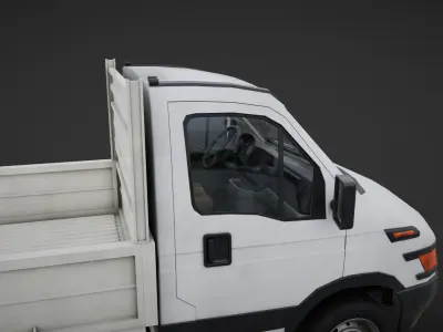 Iveco pick up truck Low-poly 3D model