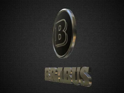 brabus logo 3D model