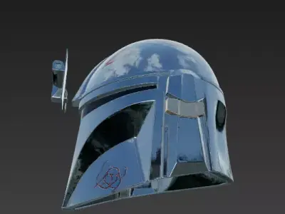 Legacy of Beskar - The Mandalorian Helmet 3D model