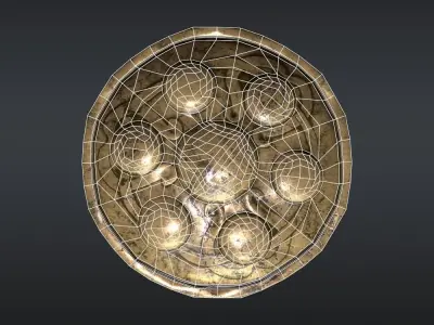 Shield Gallic Vercingetorix Free low-poly 3D model