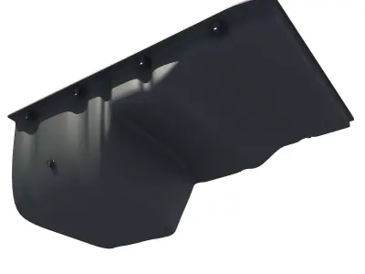 Black Oil Sump Pan 3D model 55 3D model