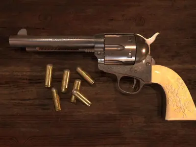 Colt Peacemaker Low-poly 3D model get