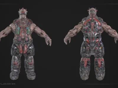 Bob - Heavy Monster Low-poly 3D model