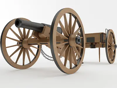 Napoleon M1841 6 Pounder Collection 3D model