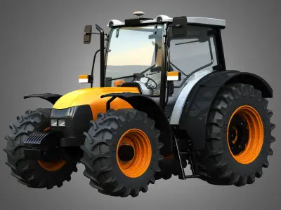 Tractors 4 in 1 3D model