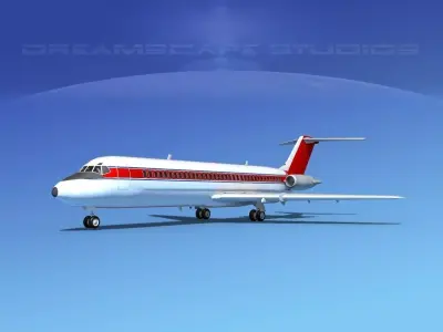 Douglas DC-9-30 Corporate 1 3D model
