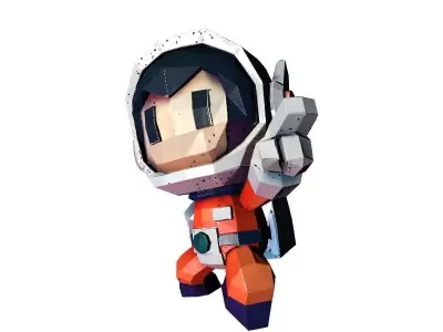 Cartoon Astronaut 3D Printable Model 3D print model buy