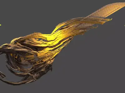 Healers Sword handle 1 3D model