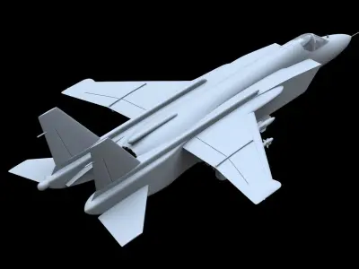 Yakovlev Yak-141 Free low-poly 3D model