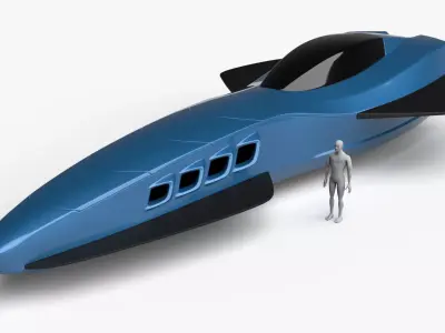 Racing Spaceship Gamma Velorum 3D model