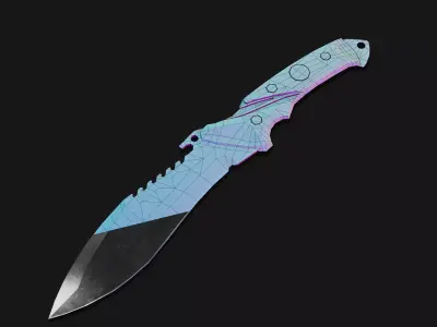 Knife MTech Reaper Bowie 3D Low-poly 3D model