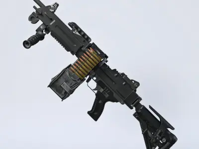 Negev Light Machine gun 3D model