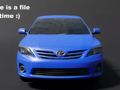 Toyota Corolla Free 3D model