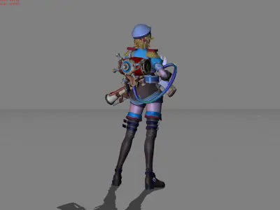 Jet Archer Kimmy High Seas Cadet Low-poly 3D model