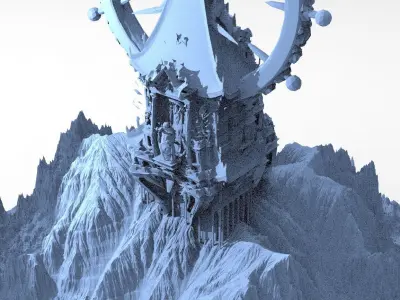 Tower Shrine of the Dark Gods 3 3D model