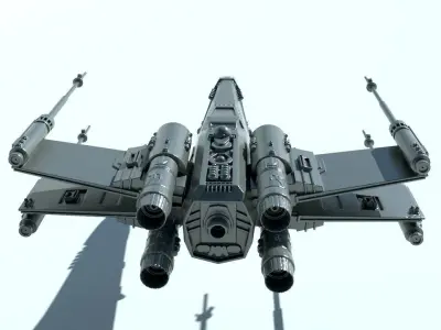 X-WING for 3Dprint 3D print model