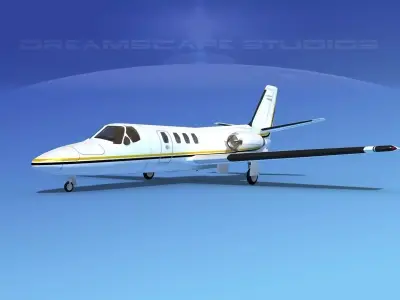 Cessna 500 Citation I V09 3D model