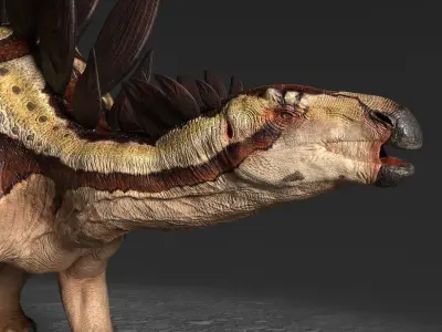 STEGOSAURUS DESERTIC VARIANT Low-poly 3D model