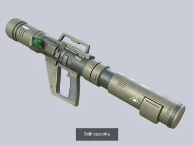 Scifi bazooka collection 3D Model Pack purchase