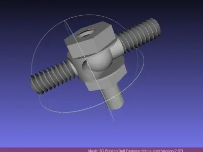 3D Printing Bolt Fastener Hinge Joint Free 3D print model
