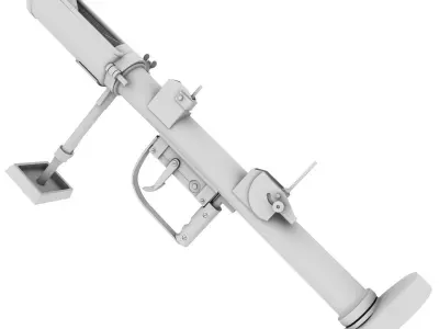 PIAT model machine gun 3D model