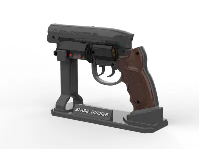 Deckards Blaster - BladeRunner - Commercial - Printable 3d model 3D print model