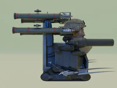rocket laser claw skibidi toilet 3D model purchase