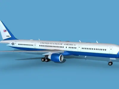 Boeing C-32A Air Force 2 3D model