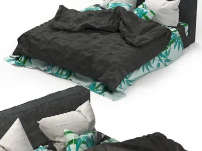 Bamboo Bed Free 3D model purchase