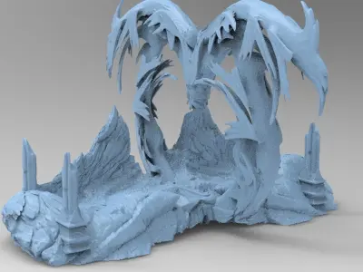 Ocean Dragon arch walkway 3D model