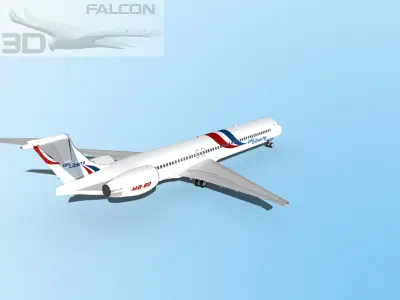 Falcon3D MD-80 Air Liberte 3D model