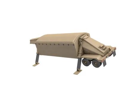 AN TPY-2 radar 3D model