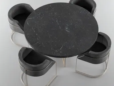Dining Table Free 3D model 3