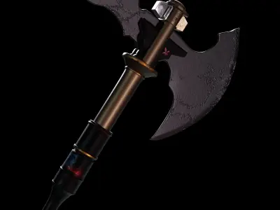 Axe Stylized Game Ready Model Free 3D model