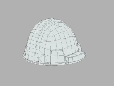 Hard Hat Low Poly PBR Realistic Low-poly 3D model