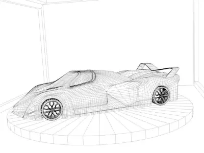 devel sixteen prototype Free low-poly 3D model