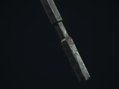 Medieval Weapon Mace -PBR- Game Ready Low-poly 3D model