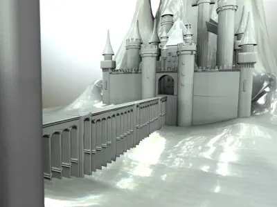 Frozen Castle 3D model