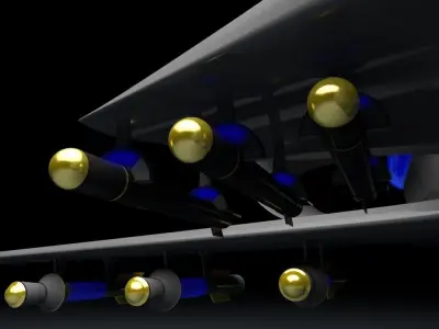 The Avenger UAV Fiction Military Drone 3D model