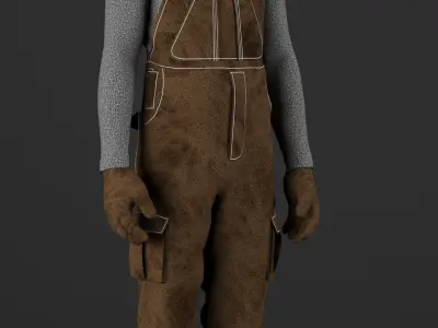 Fishing clothes for marvelous designer 3D model