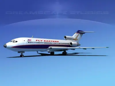Boeing 727-100 Eastern Airlines 1 3D model
