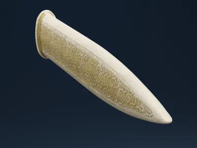 Golden Dagger Sheath Low-poly 3D model
