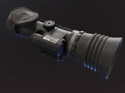 Nova A600 Night Vision Scope Low-poly 3D model