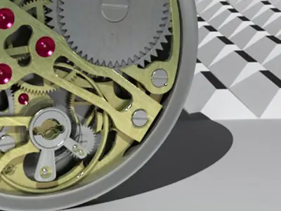 Watch mechanism 3D model