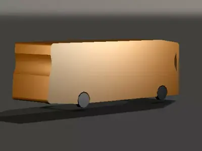 Modern Bus  Low-poly 3D model