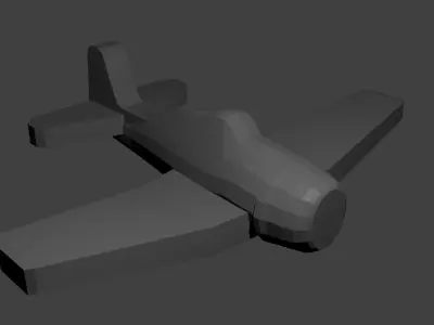 US F6F Hellcat Fighter Aircraft Free 3D print model