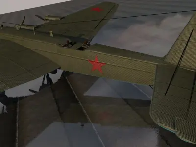 Tupolev TB-3 3D model