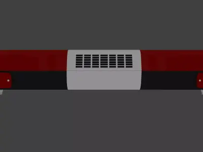 Generic Emergency Light Bar Low-poly 3D model